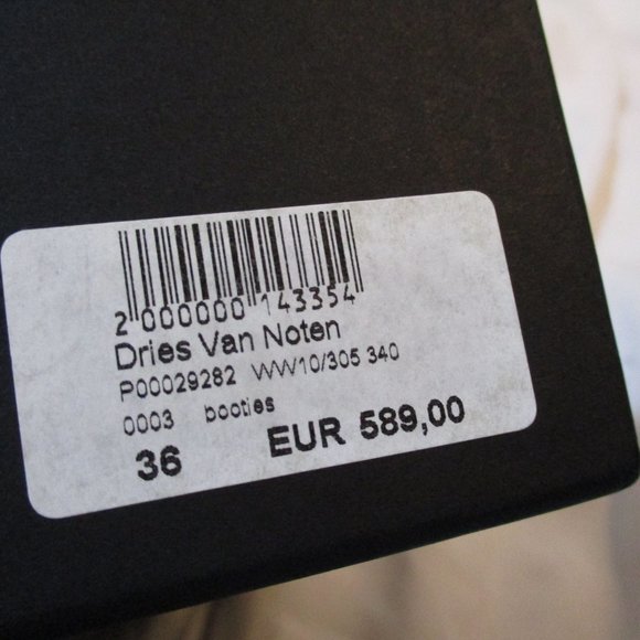 NEW DRIES VAN NOTEN GREEN PYTHON Ankle Bootie Boot - Picture 8 of 9